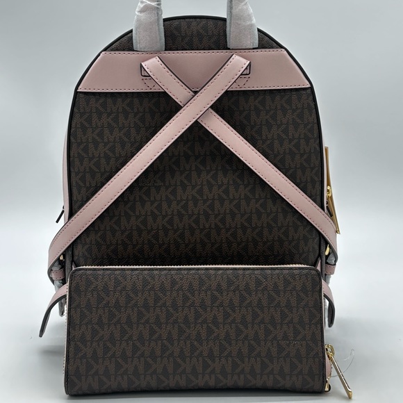 Michael Kors Medium Jaycee Zip Packet Backpack Large Continental Wallet Wristlet - Picture 5 of 9